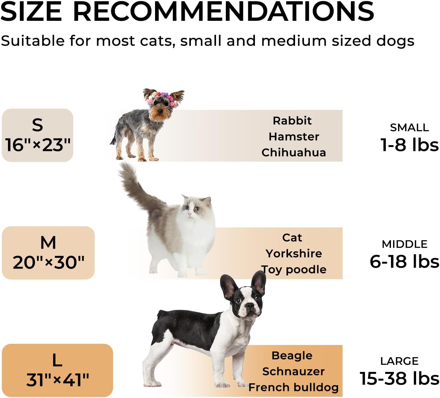 1 Pack 3 Calming Blankets Fluffy Premium Fleece Pet Blanket Soft Sherpa Throw for Dog Puppy Cat Grey Small (23" x16'')