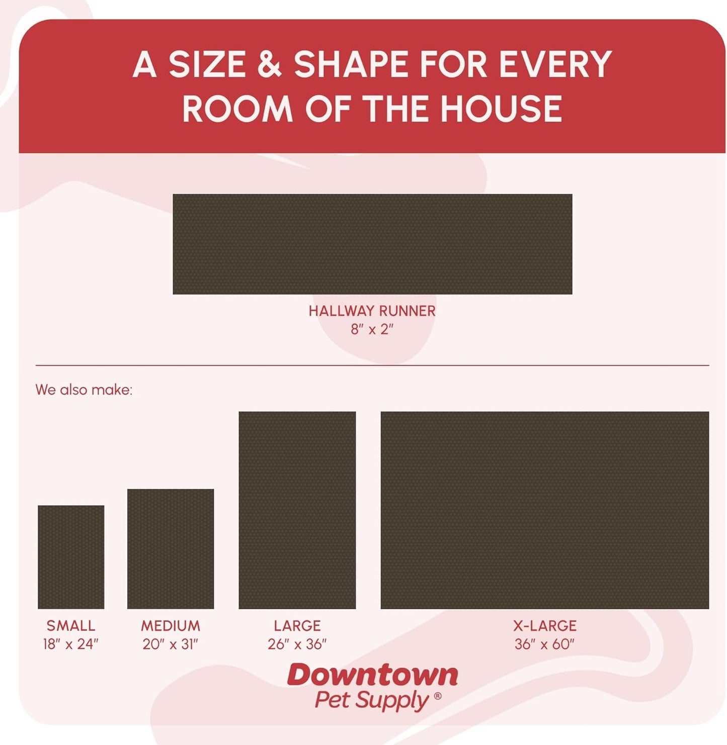 My Doggy Place Microfiber Dog Mat for Muddy Paws, 8' x 2' Light Blue - Non-Slip, Absorbent and Quick-Drying Dog Paw Cleaning Mat, Washer and Dryer Safe - Hallway Runner