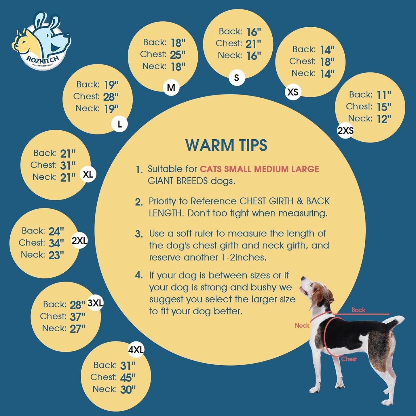 ROZKITCH Dog Jackets for Small Dogs, Pet Windproof Warm Cold Weather Jacket Vest Cozy Jumpsuit Apparel Outfit Clothes for Small Medium Large Dog Walking Hiking Sleep Pink S