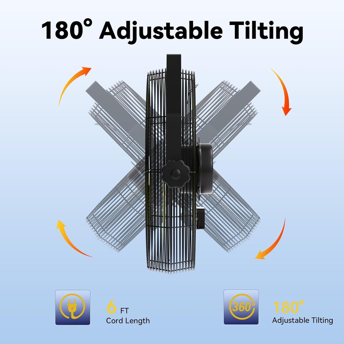 14 Inch Wall Fan Pro Series - Waterproof Motor High Velocity Wall Mount Fans for Commercial, Residential, Warehouse, Covered Patio, Shop, Garage, Barn 3 Speed 3000 CFM UL Safety Listed