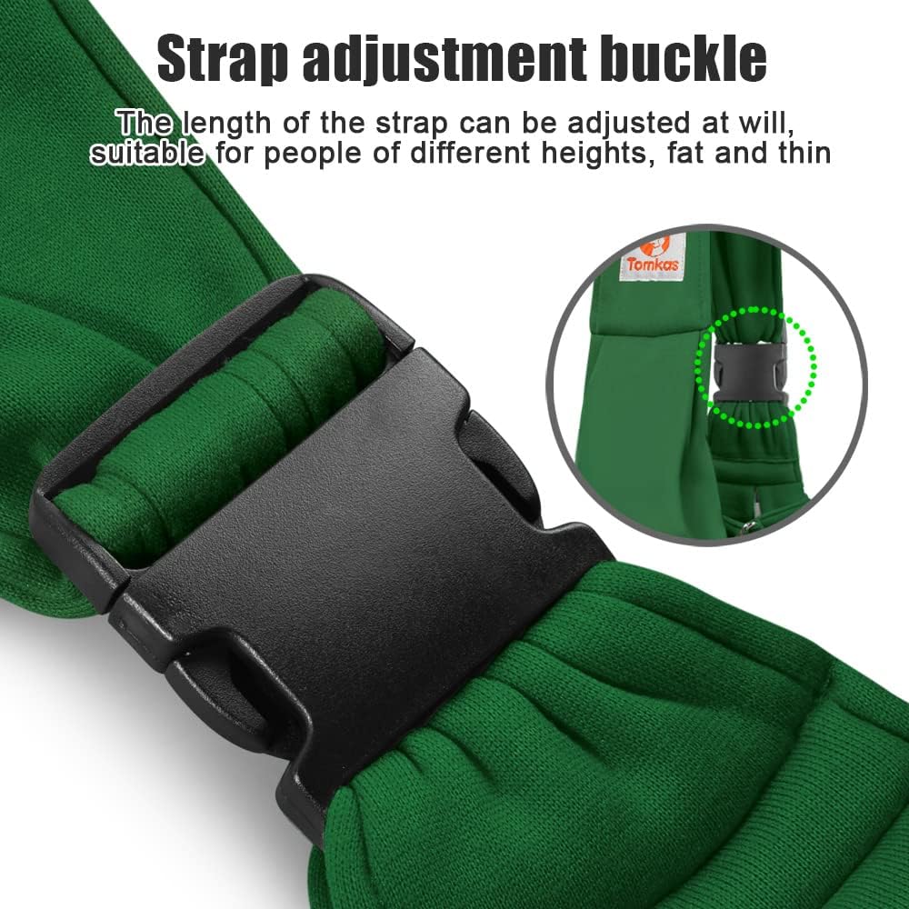 Tomkas Dog Sling Carrier for Small Dogs Puppy Carrier for Small Dogs (Emerald Green, Adjustable Strap & Zipper Pocket)