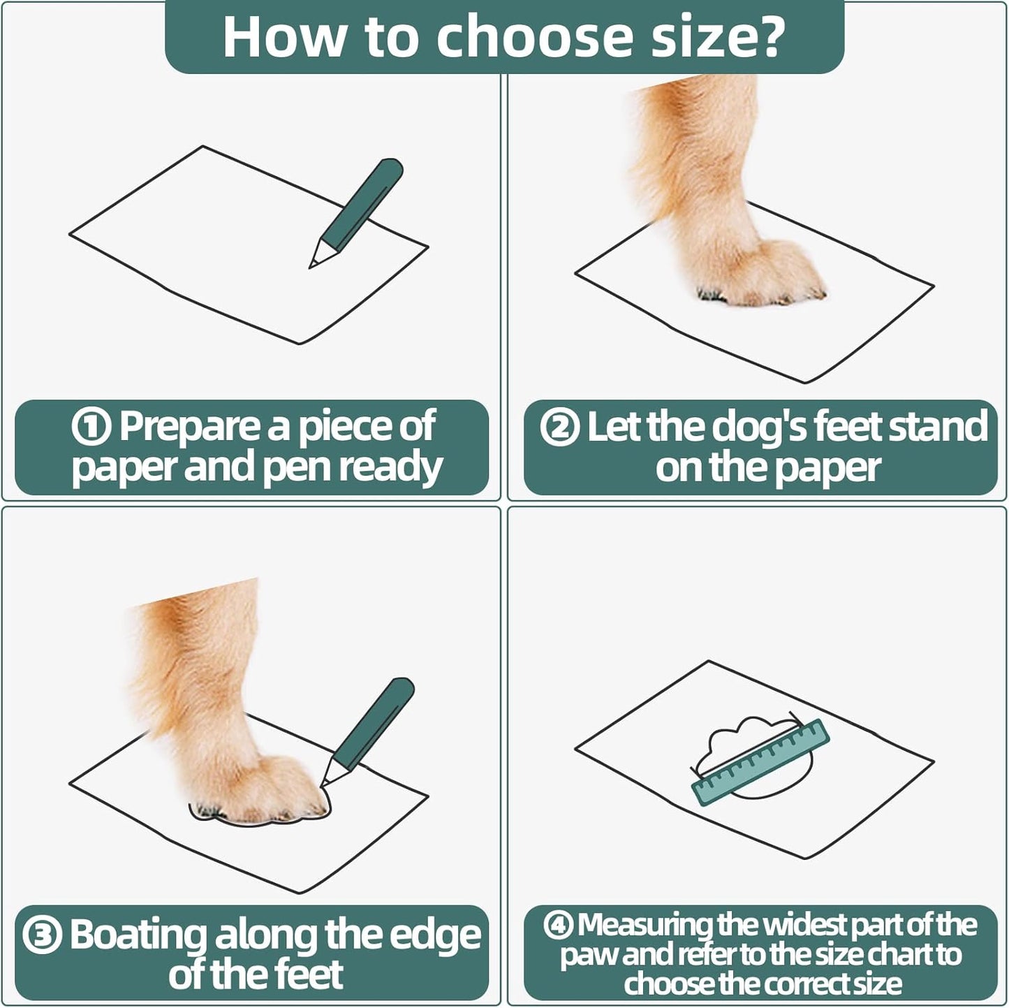 Hcpet Dog Boots for Large Dogs, Dog Shoes for Hot Pavement Winter Snow, Paw Protector Dog Booties Designed for Comfort and Breathability, Outdoor Booties for Small Medium Dogs for Hiking Red Size 6