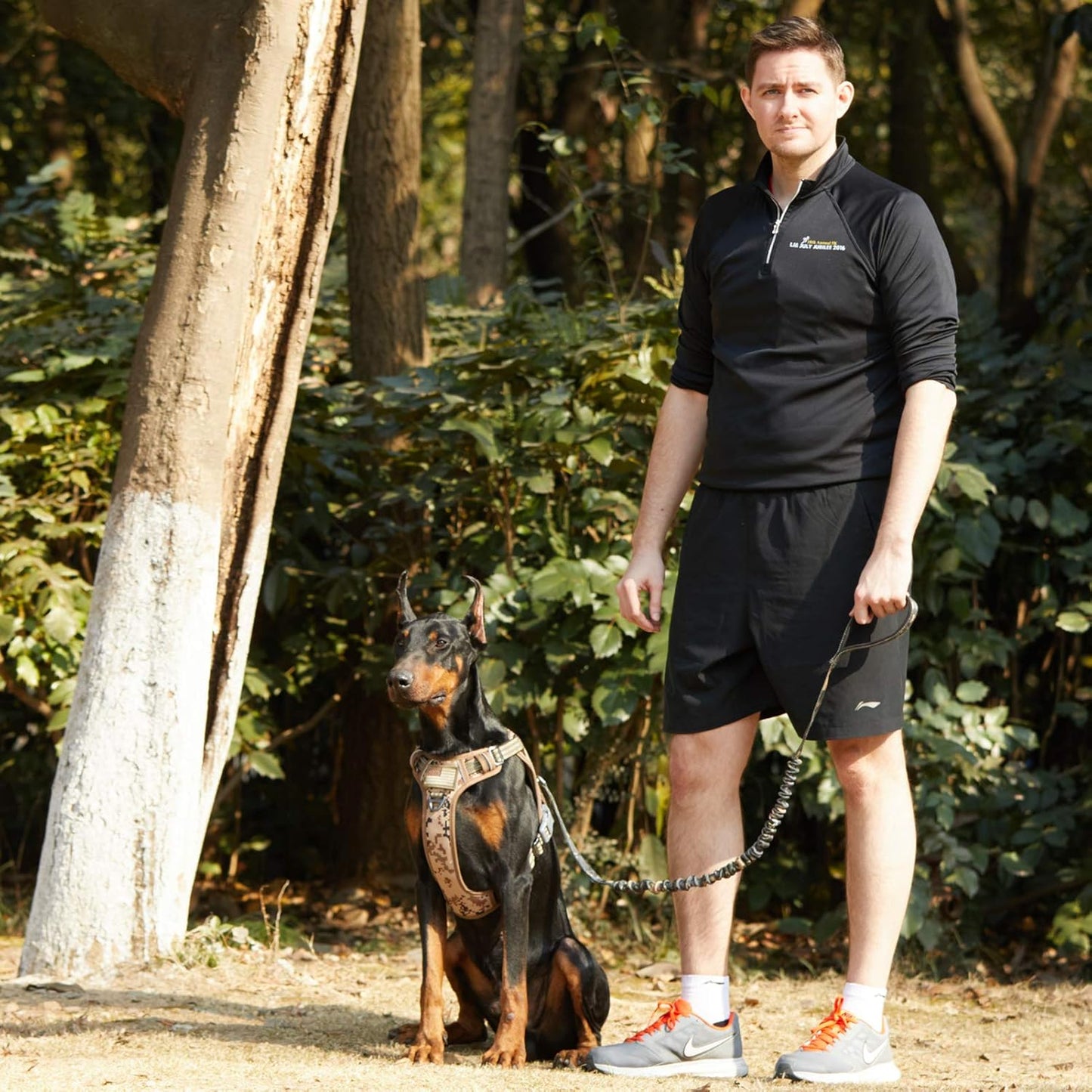 BUMBIN Tactical Dog Harness for Small Dogs No Pull, Famous TIK Tok No Pull Puppy Harness, Fit Smart Reflective Pet Walking Harness for Training, Adjustable Dog Vest Harness with Handle Desert Camo S