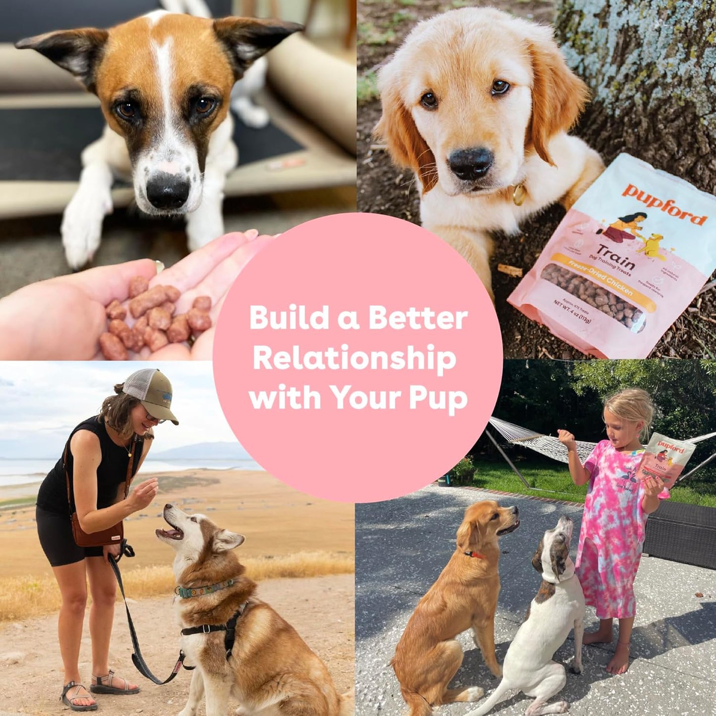 Pupford Freeze Dried Training Treats for Dogs & Puppies, 225+ Two Ingredient Bites (Chicken, 2 oz)