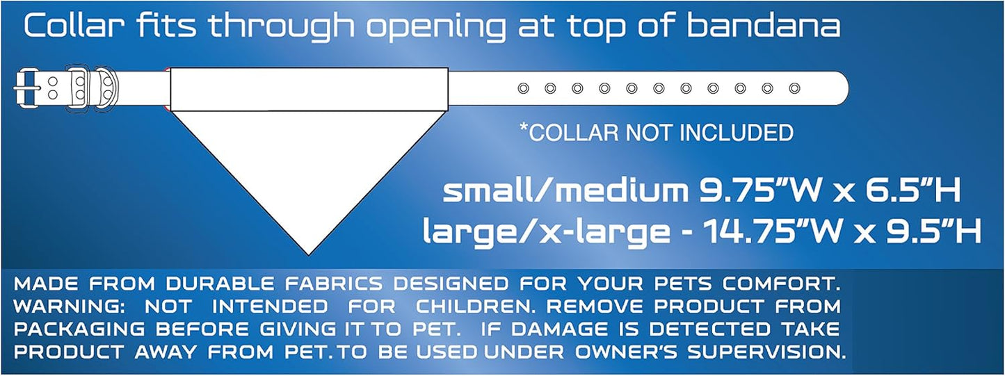 Pets First Collegiate Pet Accessories, Reversible Bandana, Clemson Tigers, Small/Medium