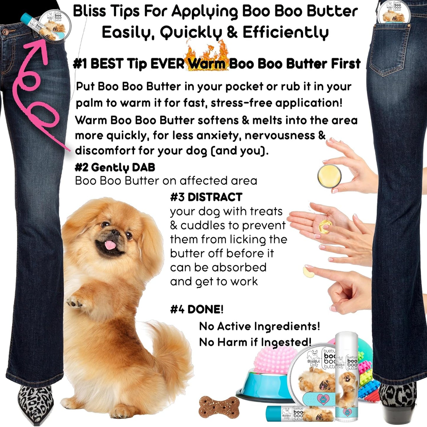 The Blissful Dog Pekingese Boo Boo Butter, 16 oz.