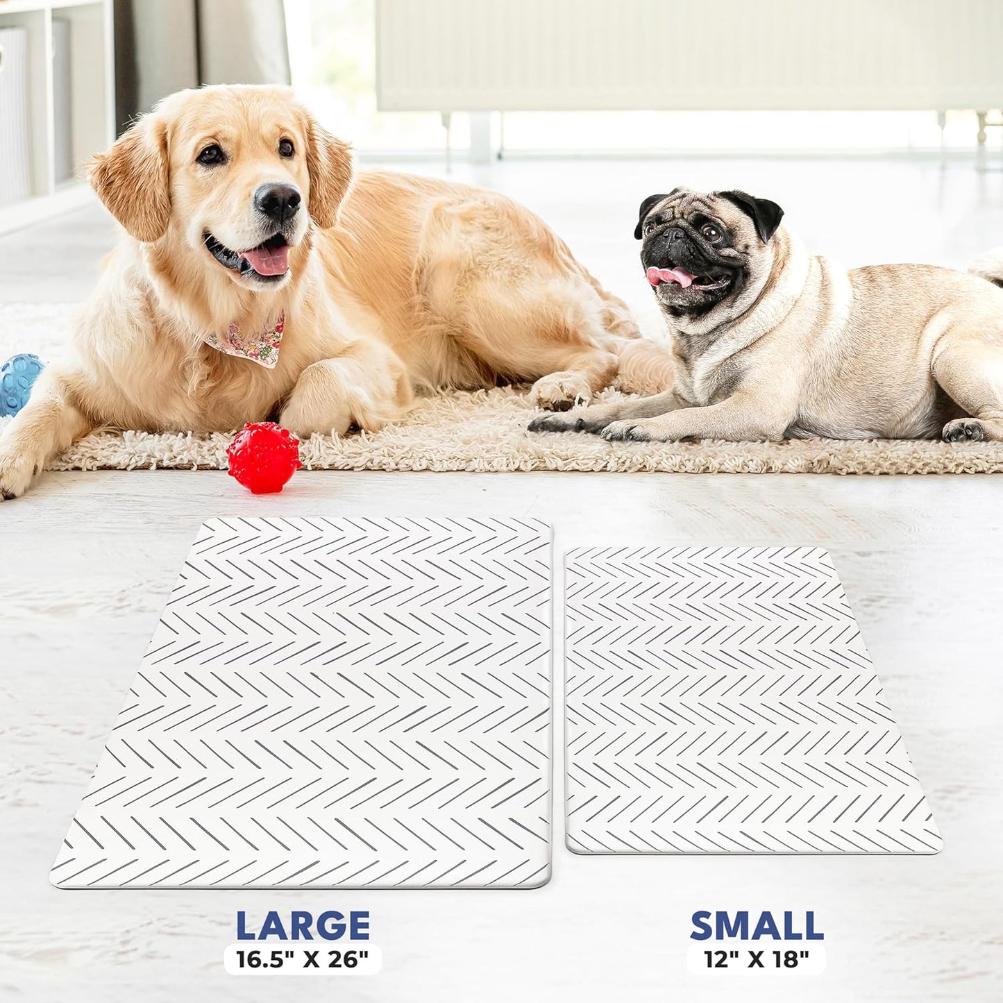 NALALAS Dog Mat for Food and Water, Cat Feeding Mat | Waterproof Dog Bowl Mat | Non-Slip Pet Food Mat for Floors | Pet Mats for Food and Water | Easy to Clean