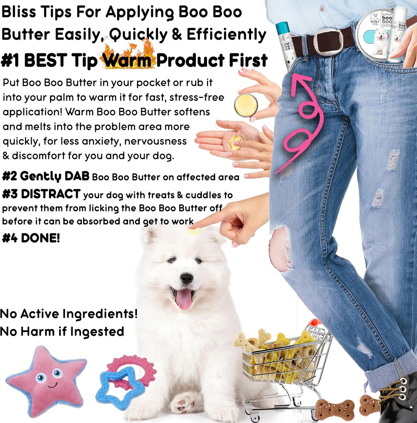 The Blissful Dog Samoyed Boo Butter, 8 oz