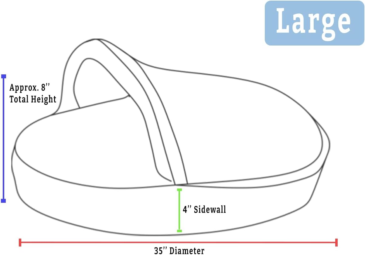 Snoozer Luxury Cozy Cave Dog Bed - Indoor Dog Bed with Cover Cave, Covered Calming Burrow for Small & Medium Sized Pets with Blanket Attached, Enclosed, Washable - Large, Palmer Indigo