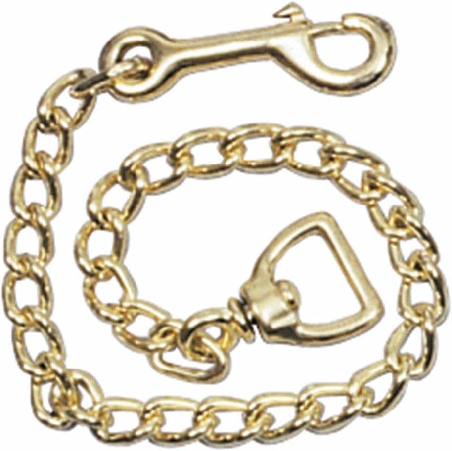 Schneiders Heavy Duty Solid Brass Chain for Horses | Convert Ropes & Lunge Lines into Effective Training Aids | Rust-Resistant, Hand-Welded Design