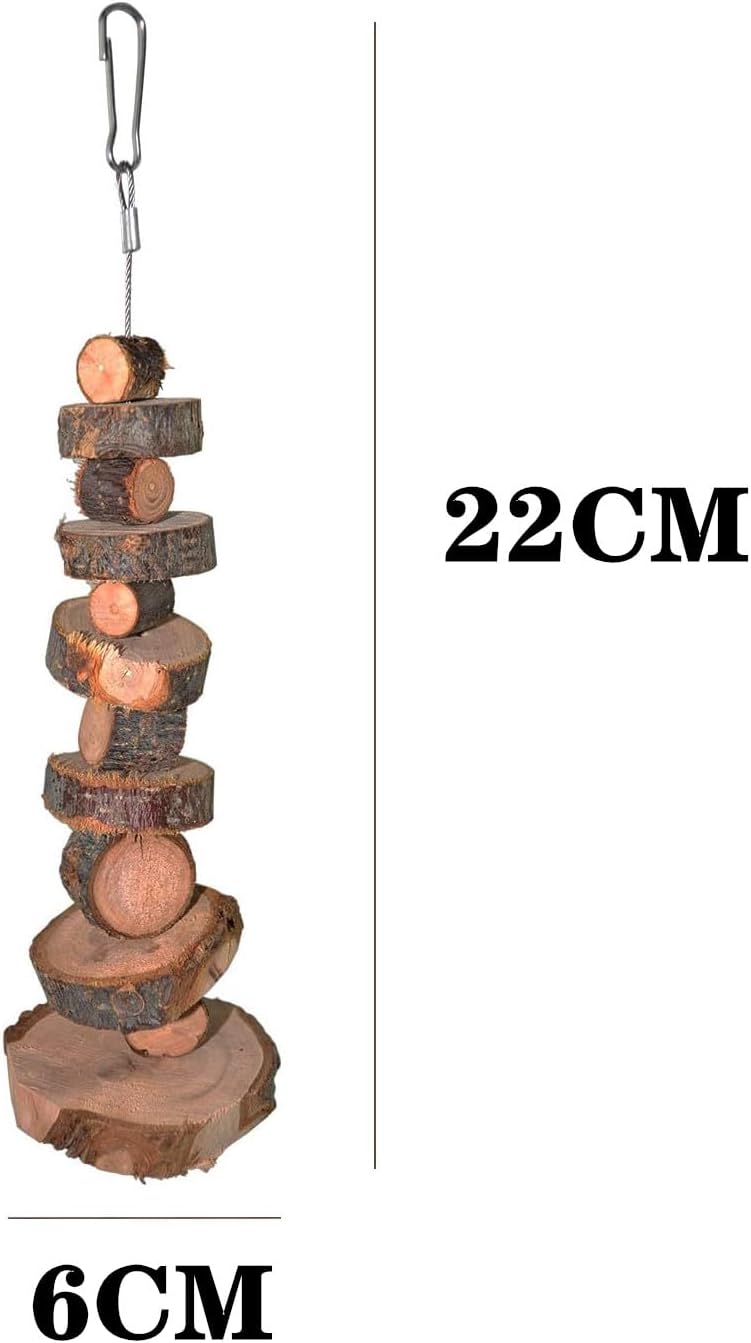 Natural Organic Apple Wood Chew Toys, 2 Pack Small Animal Snacks Toys Suitable for Bunny, Chinchilla, Guinea Pigs, Hamsters Teeth Grinding