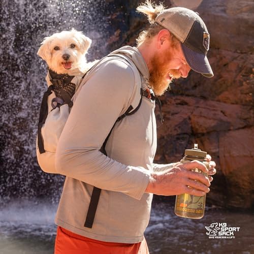 K9 Sport Sack Air 2 - X-Small, Light Grey - Ideal for Dogs with 9-12” Back Length - Durable, Breathable Backpack-Style Carrier - Perfect for Walks, Short Hikes & Public Transportation