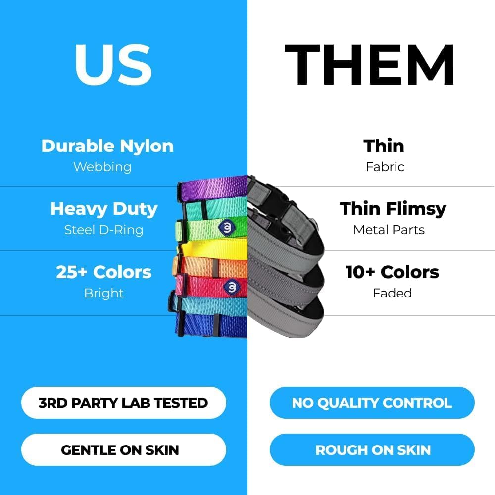 Blueberry Pet X-Small Dog Collar | Girl Dog Collars | Female Dog Collar XS | Quick Release Dog Collar | Fired Brick Nylon Dog Collar for Girl, Collar for Small Dogs