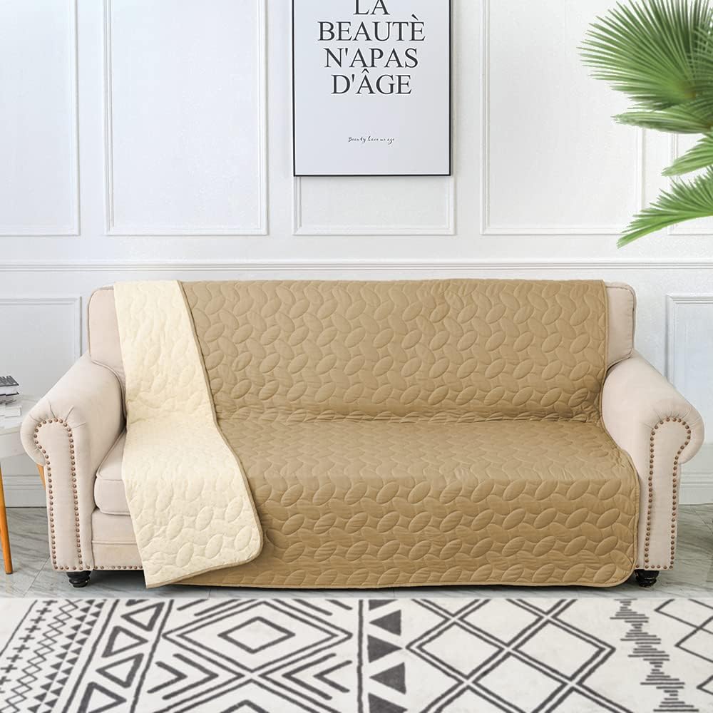 Ameritex Pet Bed Cover Dog Bed Blanket for Sofa and Furniture Waterproof New Pattern Design (68x82 Inch, Sand)