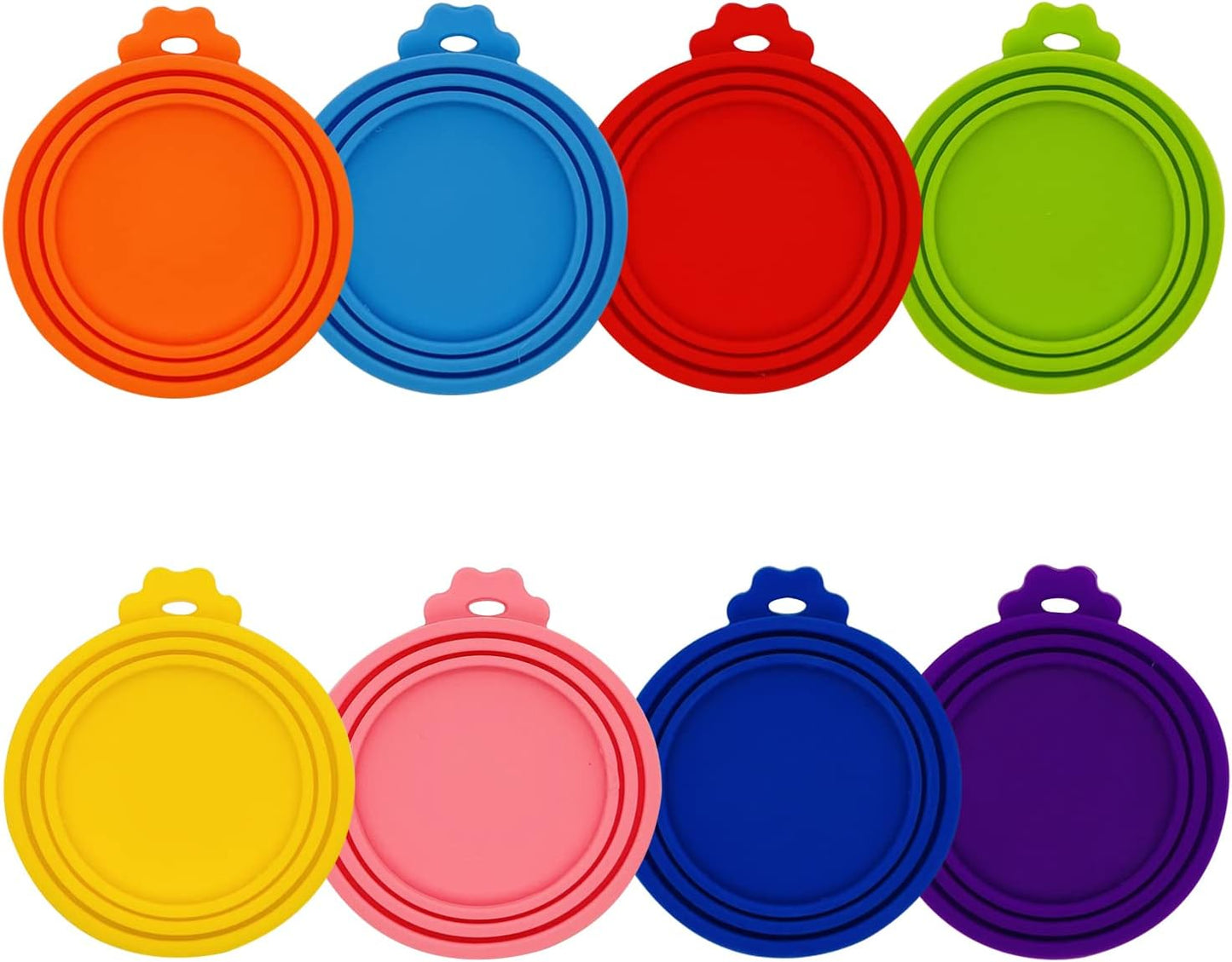 8 Pcs Pet Can Covers, Food Can Lids for All Standard Size Dog Cat Cans.