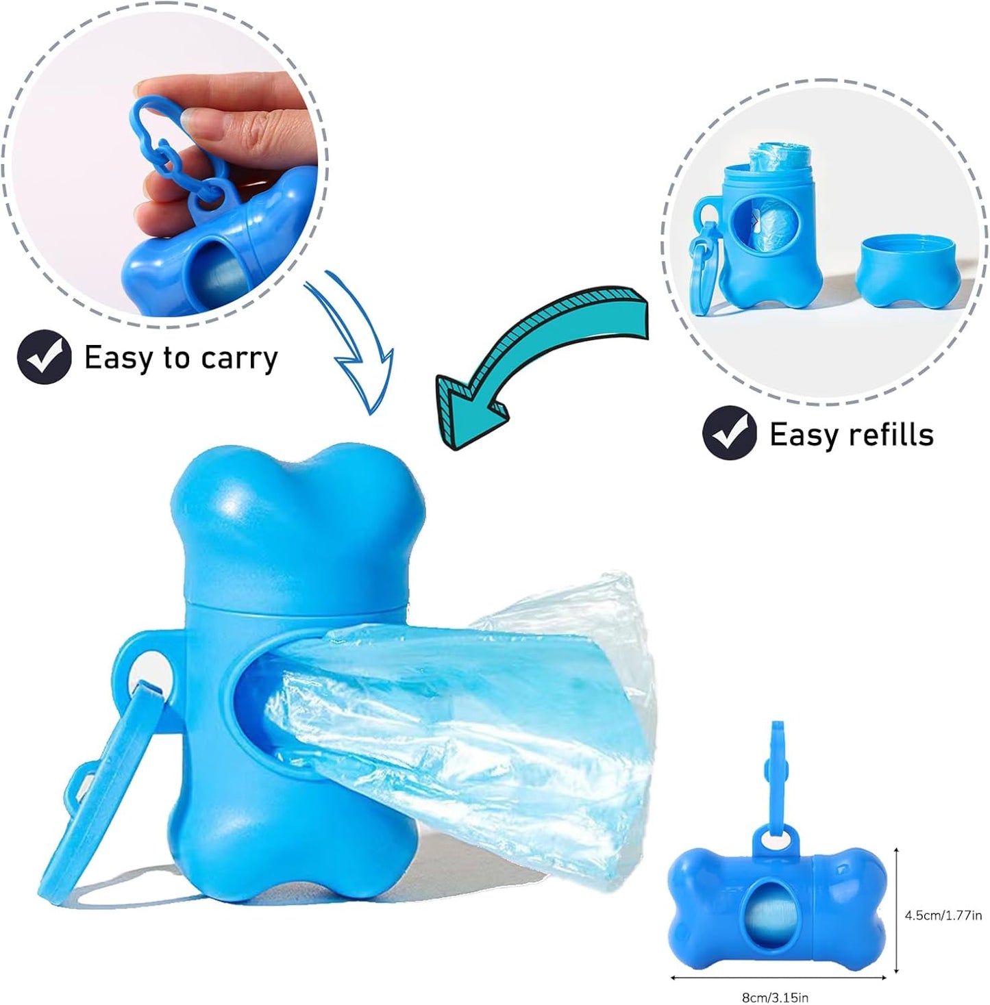 Dog Muzzle, Breathable Basket and Soft Cage Black Dog Mouth Cover,Anti-Biting, Barking and Chewing for Small Medium Large Dogs, 1 Pack Poop Bags for Dogs (XL)