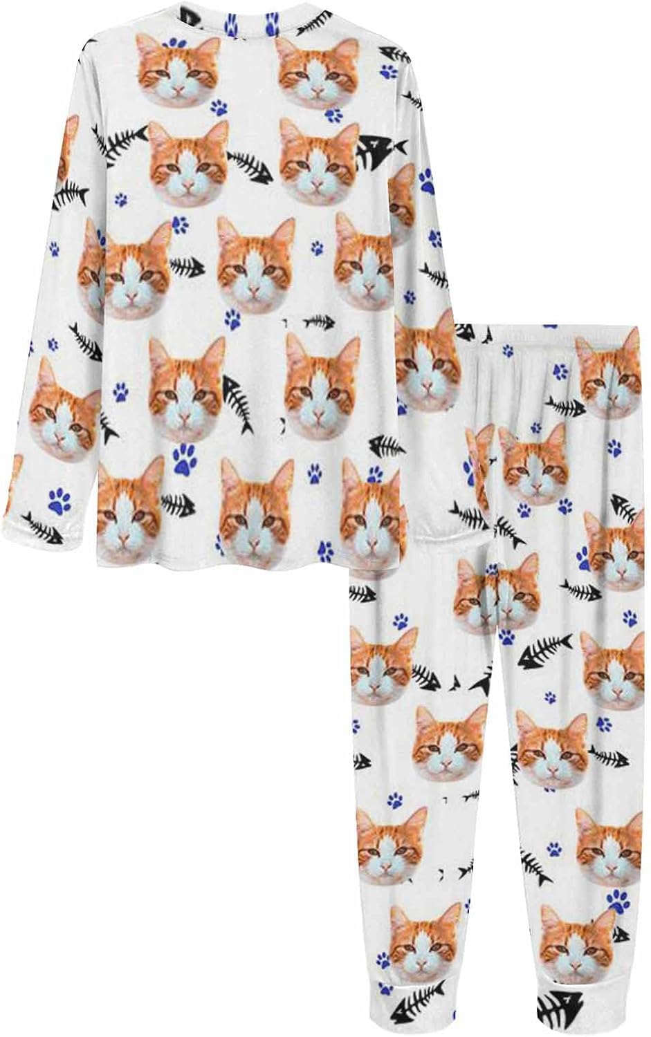 MyPupSocks Custom Face Pajamas Sets for Women, Personalized Photo Sleepwear XS-XXL