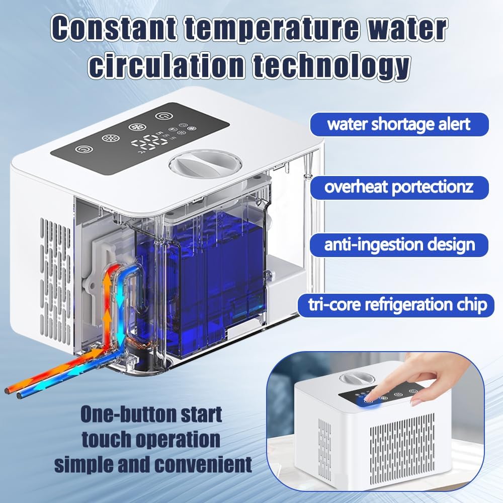 DuDuDog Electronic Self-Cooling and Heating Pet Mat for Dogs and Cats, Quiet Semiconductor Technology with Timed Water Circulation, 15.75 x 23.62 Inches