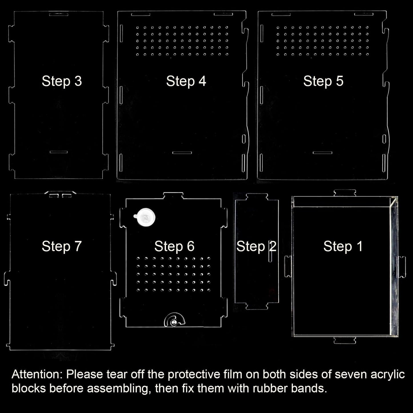 NANEEZOO Micro Habitat Terrariums with Locking Latch, 8x6x12 Inches Acrylic Reptile Tank with Water-tight Base, Arboreal Enclosure for Tarantula Jumping Spiders Small Tree Dwelling Reptiles (Arboreal)