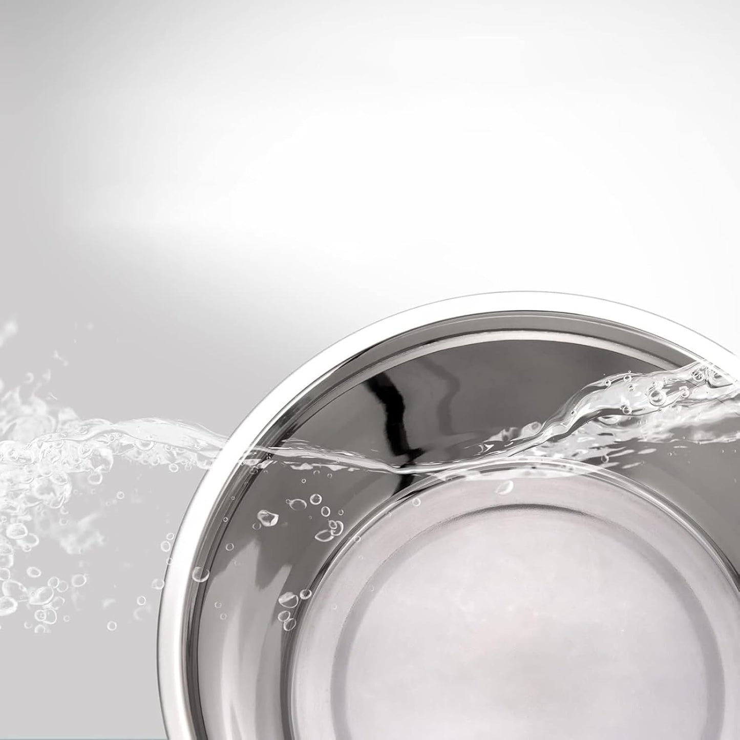 YINGFAN Stainless Steel Dog Bowls, 2 Pack Metal Dog Bowls with Non-Slip Rubber Base, Durable Food and Water Bowl for Small, Medium Dogs, Holds 3 Cups, BPA-Free, Dishwasher Safe (Black)