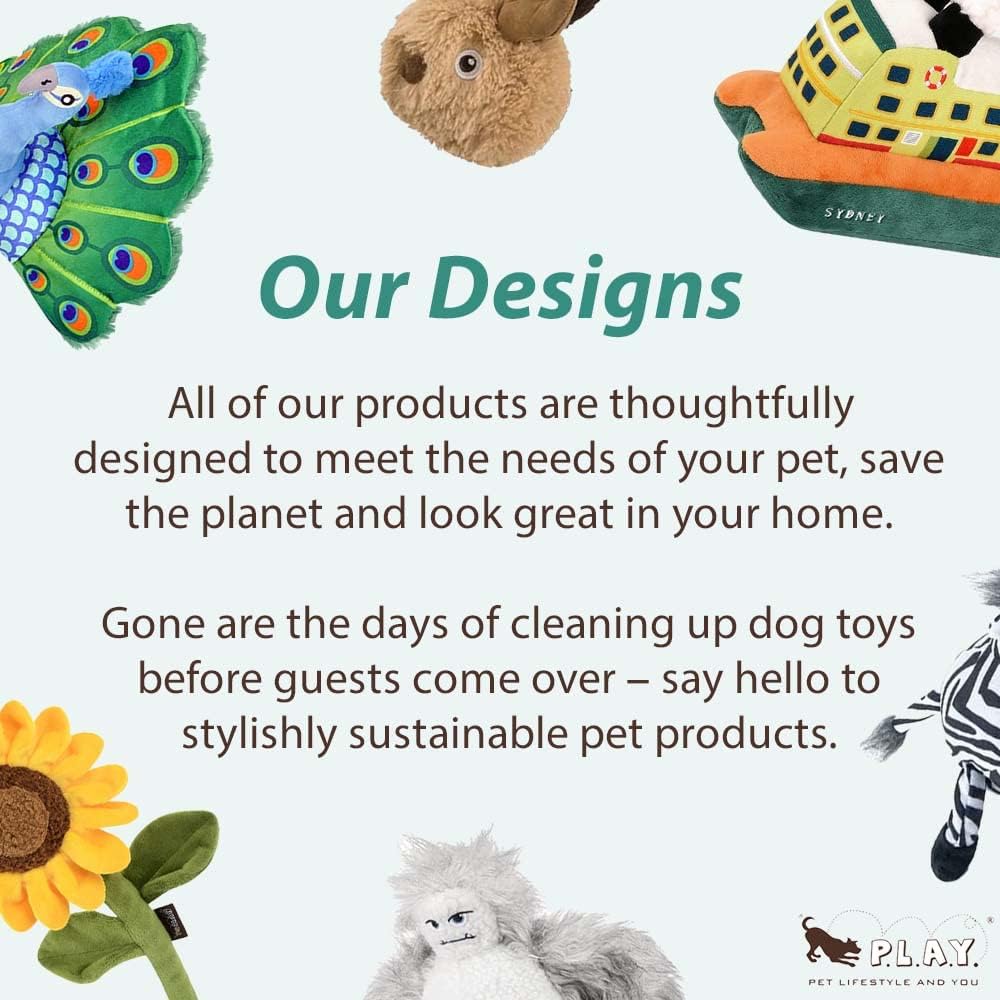 P.L.A.Y. Cute Cat Toys - Feline Frenzy Animal Critter Themed Catnip Filled Toy, Great for Adult Cats and Kittens - Machine Washable, Recycled Materials, Crinkles, Bungees (Wiggly Wormies, Set of 2)