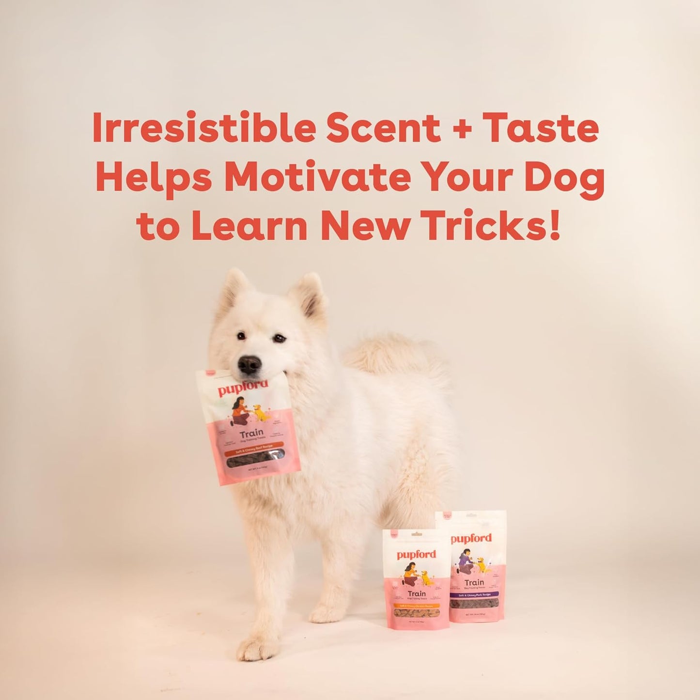 Pupford Soft & Chewy Training Treats for Dogs & Puppies (Beef, 5 oz)