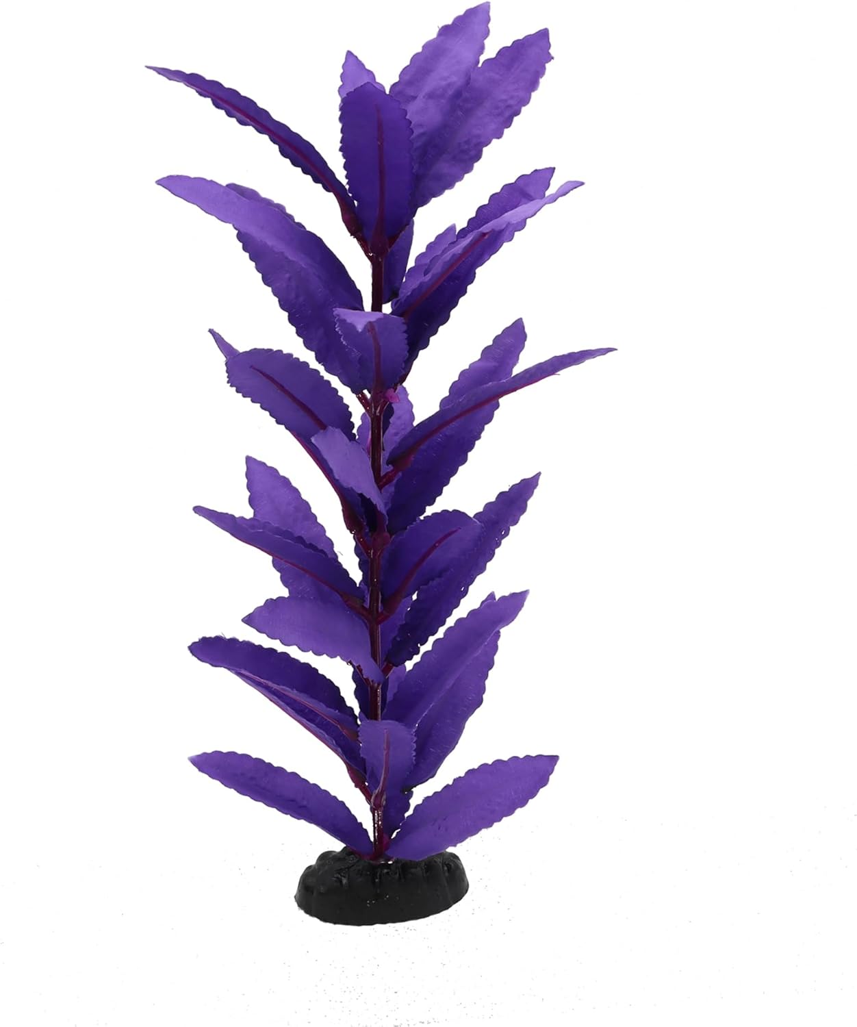2-Pack 12 Inch Aquarium Silk Aquarium Plants, Artificial Plastic Plant for Small Tank, Goldfish, Fish Hides (Purple, 12 Inch)