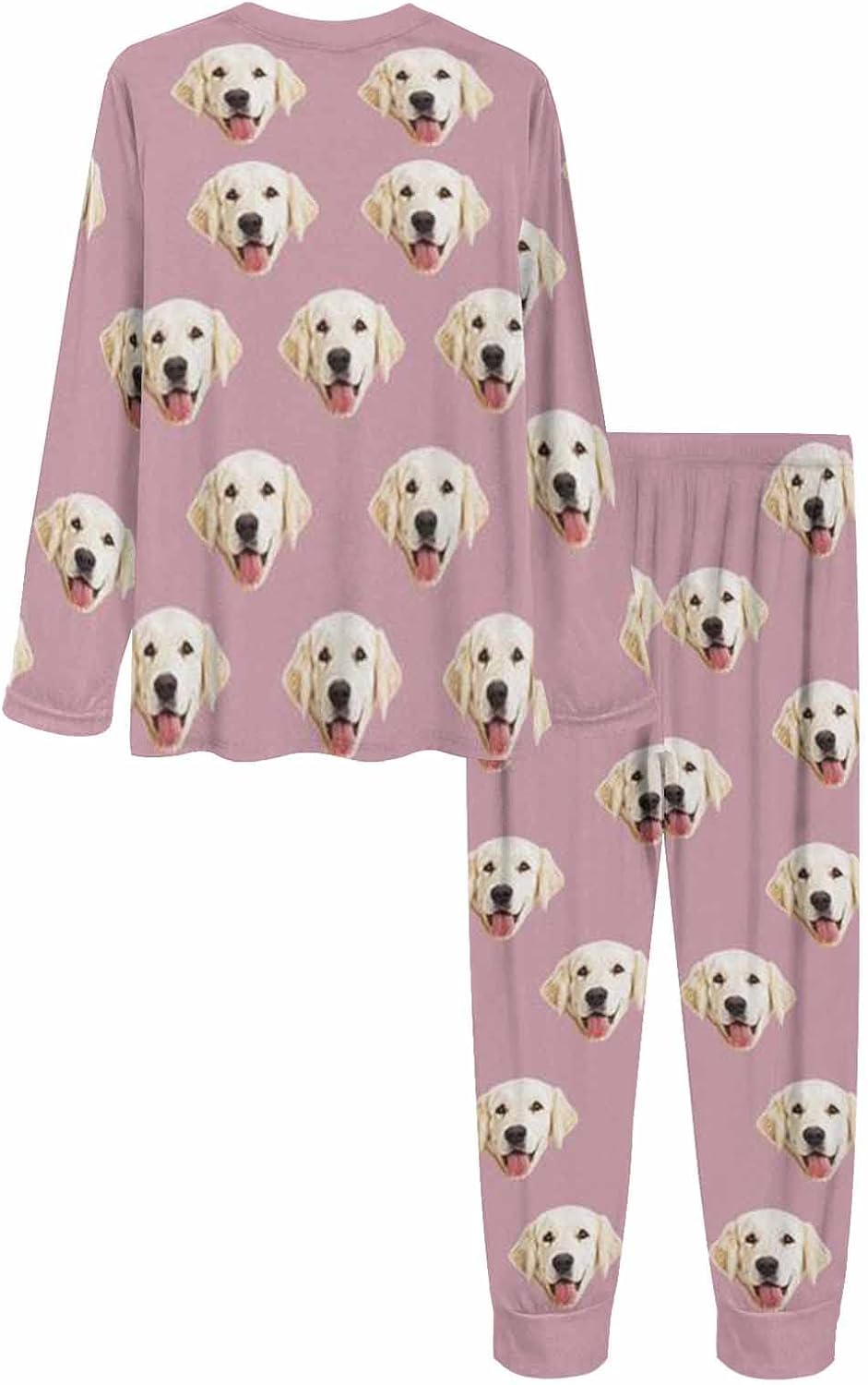 MyPupSocks Custom Face Pajamas Sets for Women, Personalized Photo Sleepwear XS-XXL