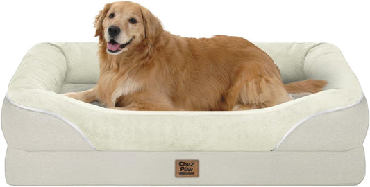 Orthopedic Removable Large Dog Bed -XL Large Dog Beds with Washable Cover and Removable Bolsters Non-Slip Bottom & Waterproof Pet Bed Sofa for Big Size Dogs