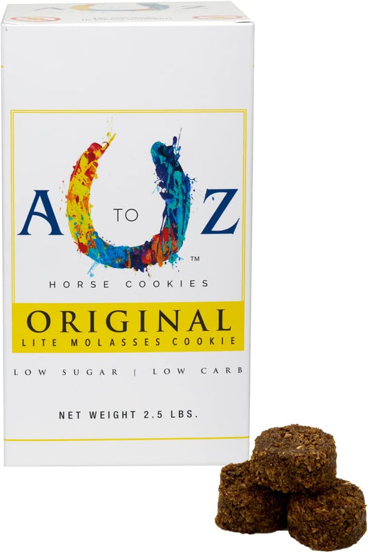 Horse Treats, Original Flavor, A Softer Cookie/Pill Popper Made w/Lite Molasses, Low Carb/Sugar, Wheat, Corn, Soy & Alfalfa Free. All Natural Ingredients, 2.5 lb