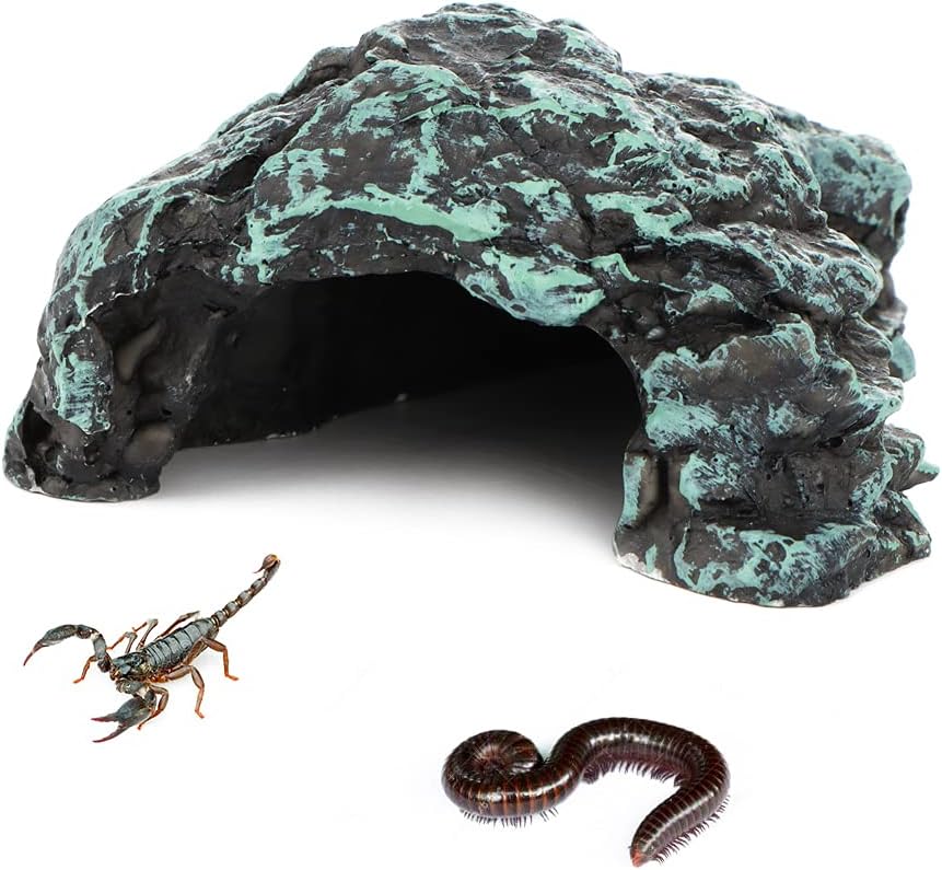 Spider Hide Shelter, Scorpion Terrarium Landscape, Centipedes Rest Hideout Cave, Small Turtle Hole Adornment
