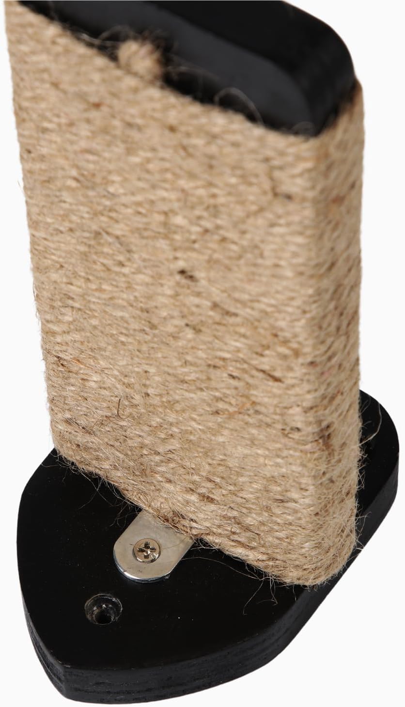 3 Pcs Cat Steps and Perches for Wall, Climbing Shelf With Hemp Rope, Wall-Mounted Furniture Set With Scratching Pads for Playing (Black)