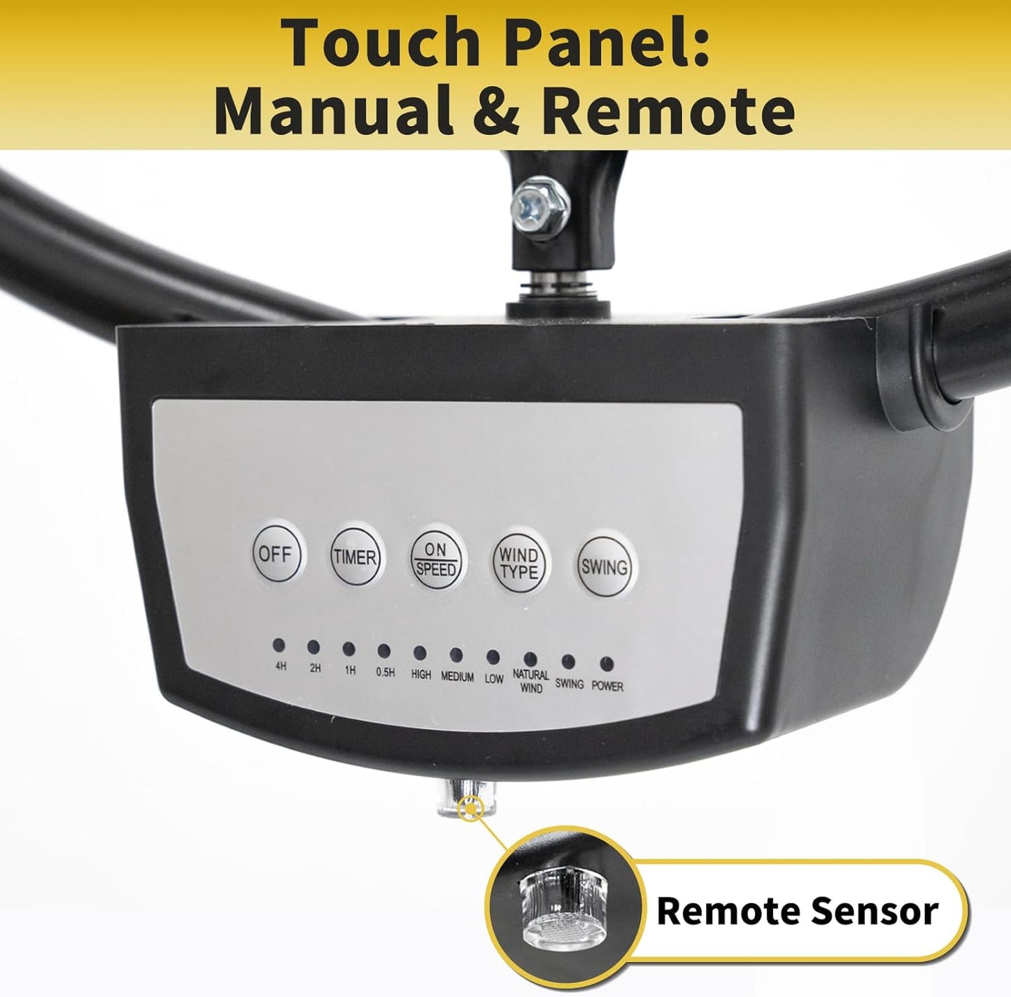 HiCFM 20" Remote Control Wall Mount Fan, 5100 CFM High Velocity 3-Speed Oscillating Wall Fans with Timer for Industrial, Commercial, Warehouse, Garage, Gazebo and Patios - UL Listed