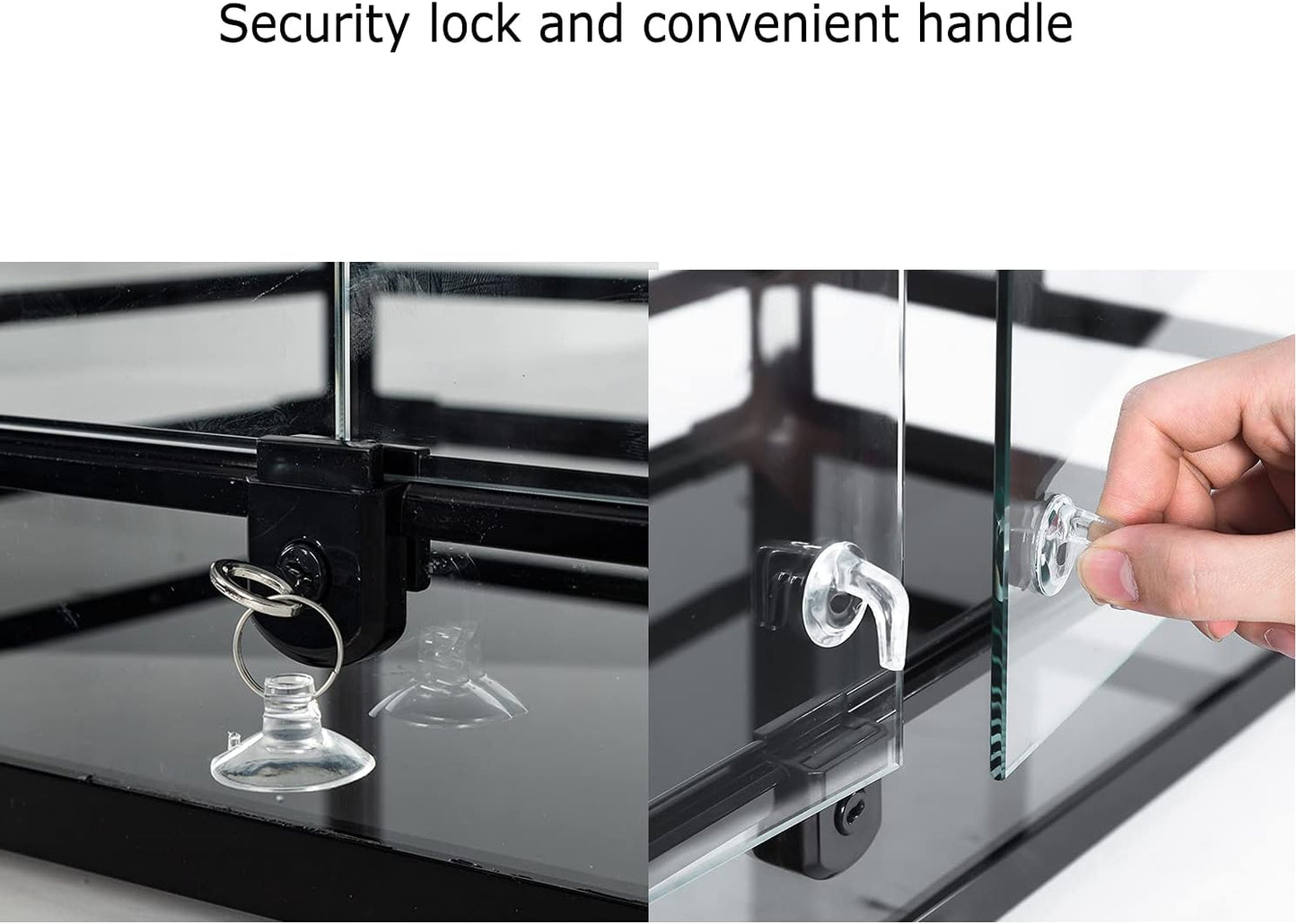 REPTI ZOO Glass Reptile Terrarium 20 Gallon, Front Opening Reptiles Tank 30" x 12"x 12" for Reptile Pets Gecko Lizard Snake, Top Screen Ventilation Escape Proof Lid