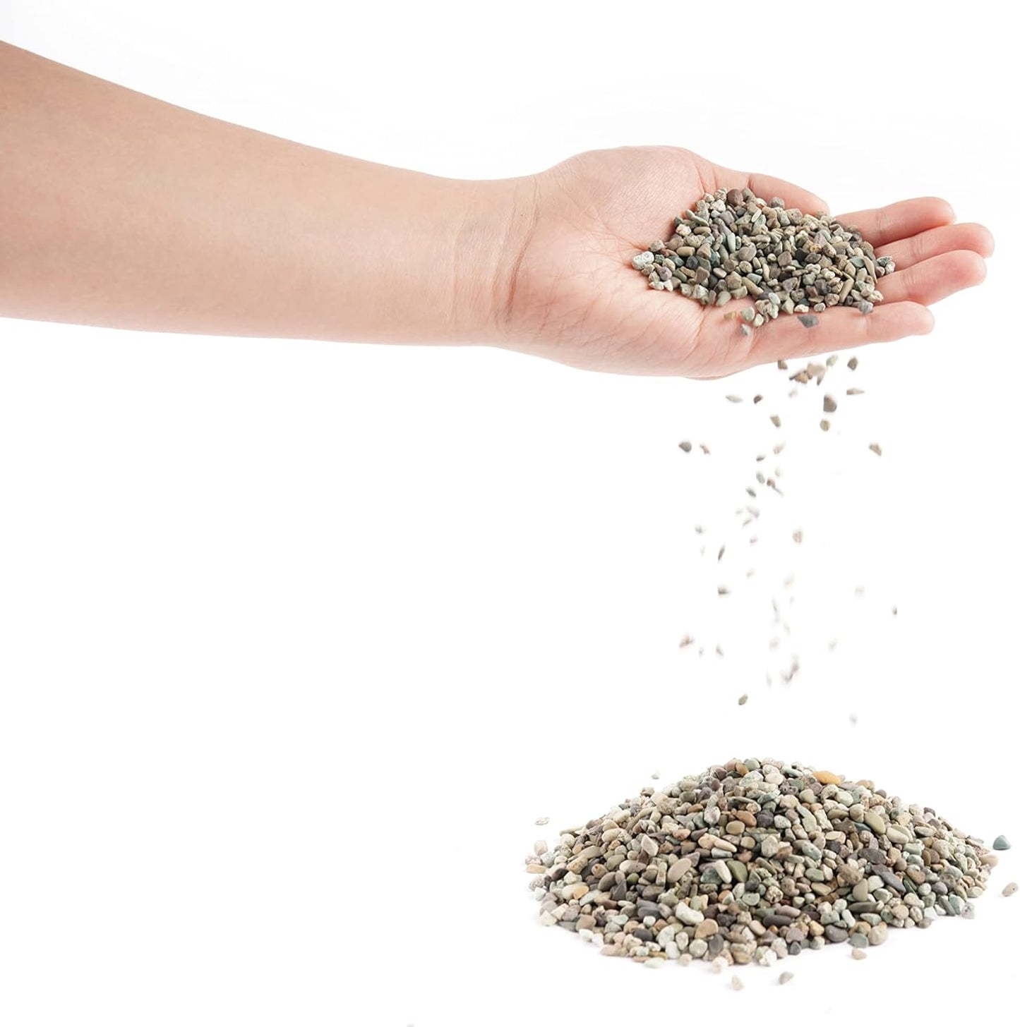 LANDEN Thoreau Aquarium Sand for Aquarium Landscape 2L(7lbs), Fish Tank Gravel, Pea Gravel for Landscaping, Coarse Sand for Plants, Aquarium Granite Sand, Fish Tank Decorative Sand, 2-3mm