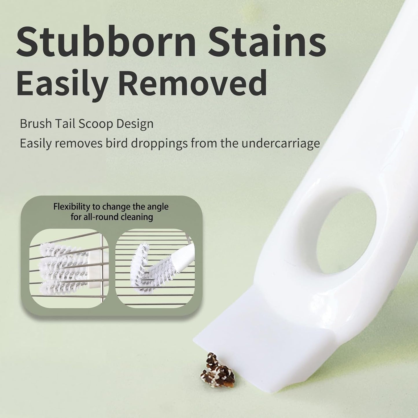 Bird Cage Cleaner with Long Handle & Shovel – Easy Bird Droppings Removal Brush for Parrot & Pet Cages & Bird Perch – Durable Cage Cleaning Tool & Accessory (2)