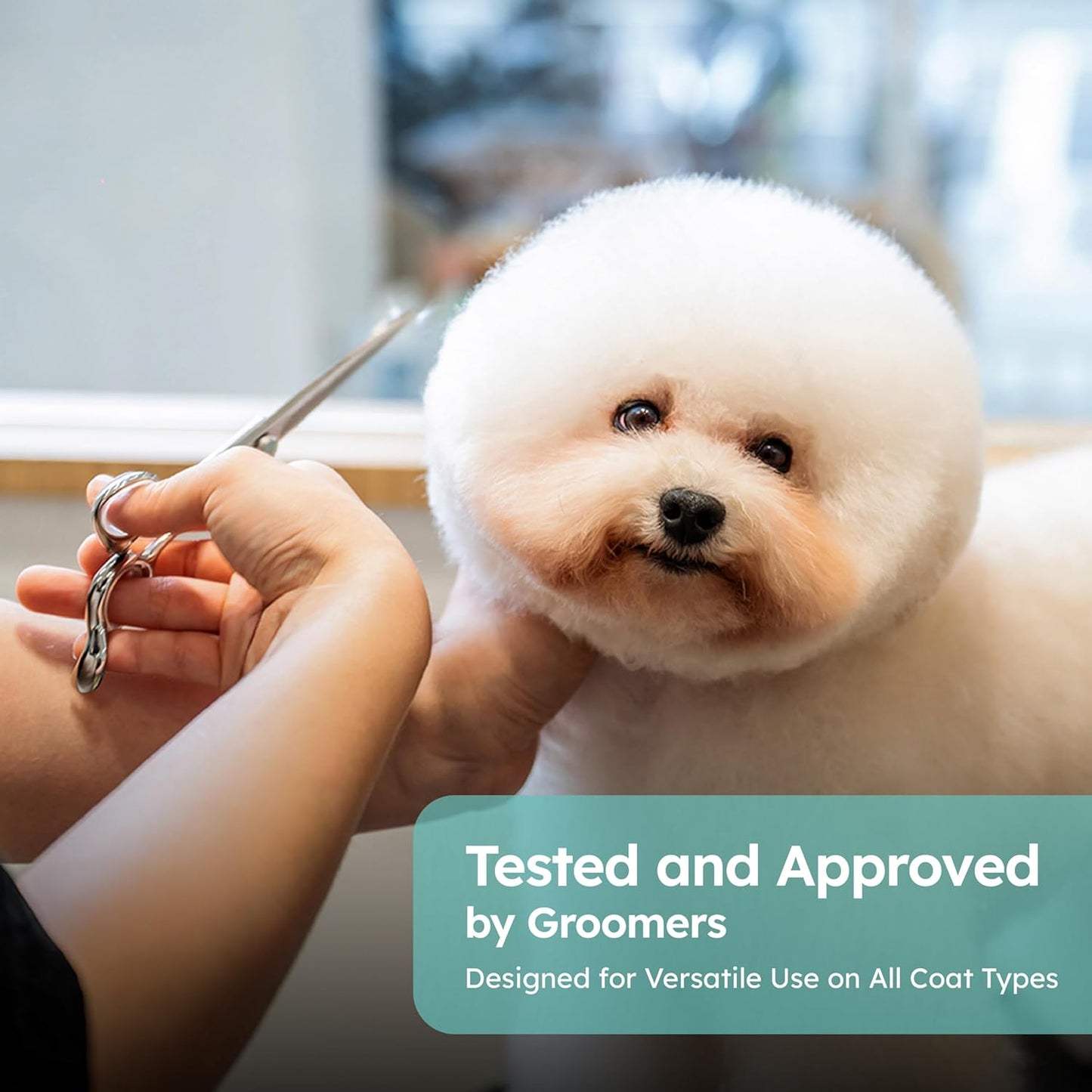 8” Dog Grooming Chunker Scissors – VG10 Japanese Steel Professional Pet Shears for Cats & Dogs | Clean Cut & Precise Trimming | Lightweight, Ergonomic, Handcrafted | Thinning Rate 60-70% | K9 Shears