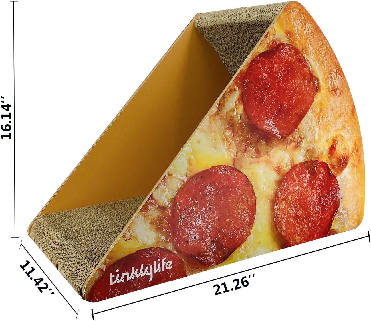 Cat Scratcher Cardboard, Looking Well with Delicious Pizza Shape Cat Scratching House Bed Furniture Protector