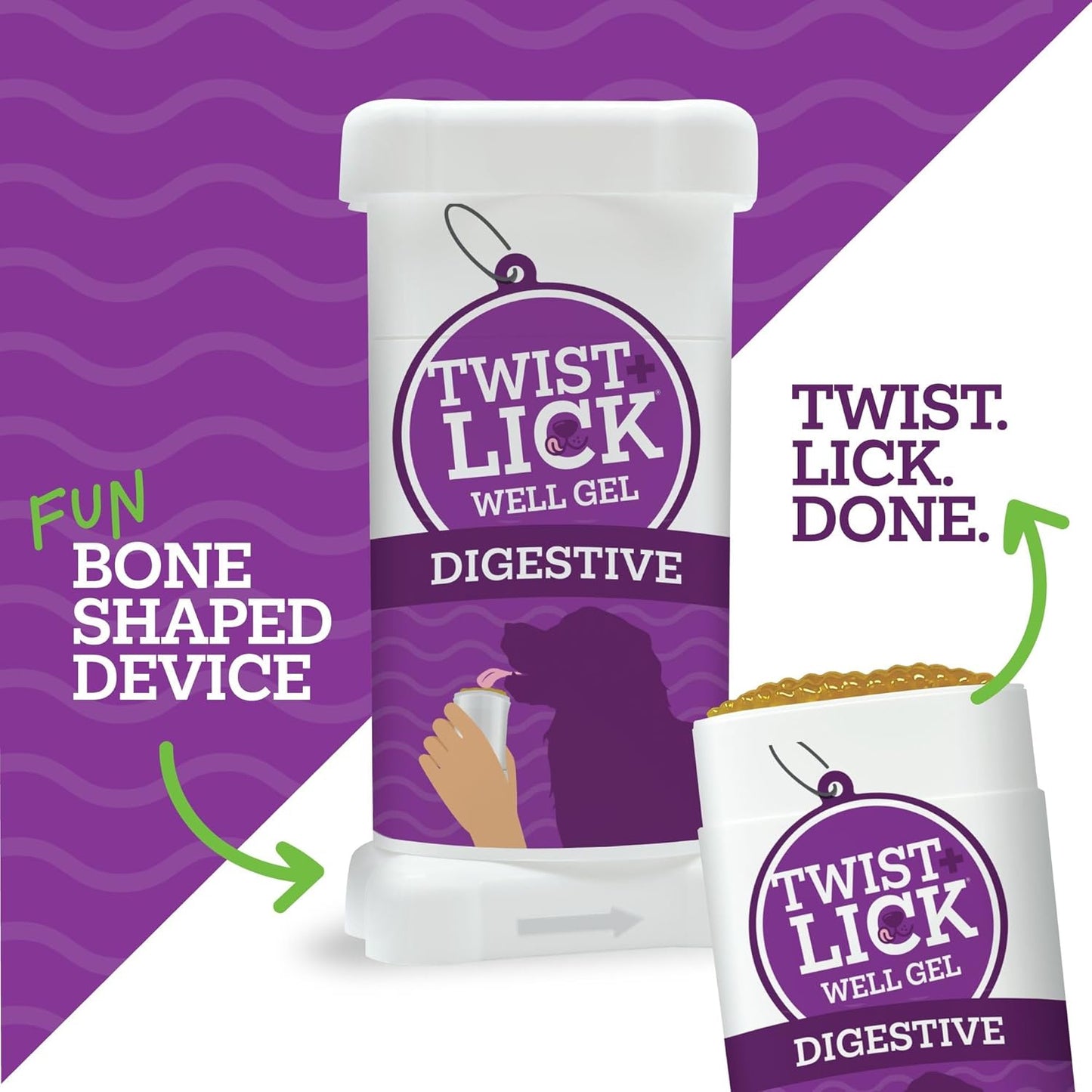 Twist + Lick Well Gel Digestive Health Supplement 2.3 oz
