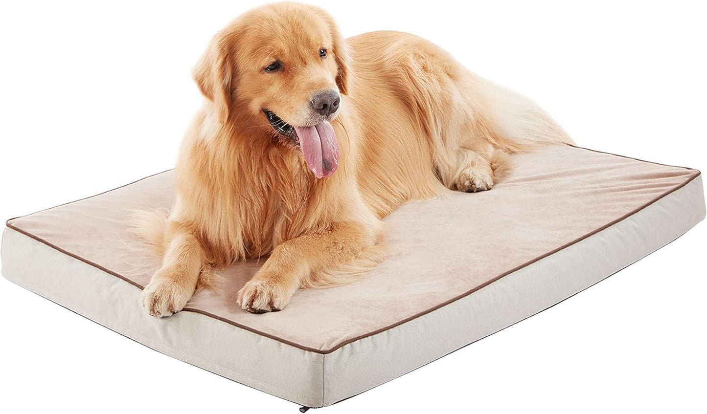 Orthopedic Memory Foam Dog Bed, Cooling Dog Beds for Medium/Large Dogs -Waterproof Pet Bed for Crate with Removable Washable Cover, XL(41inch,90Lbs)