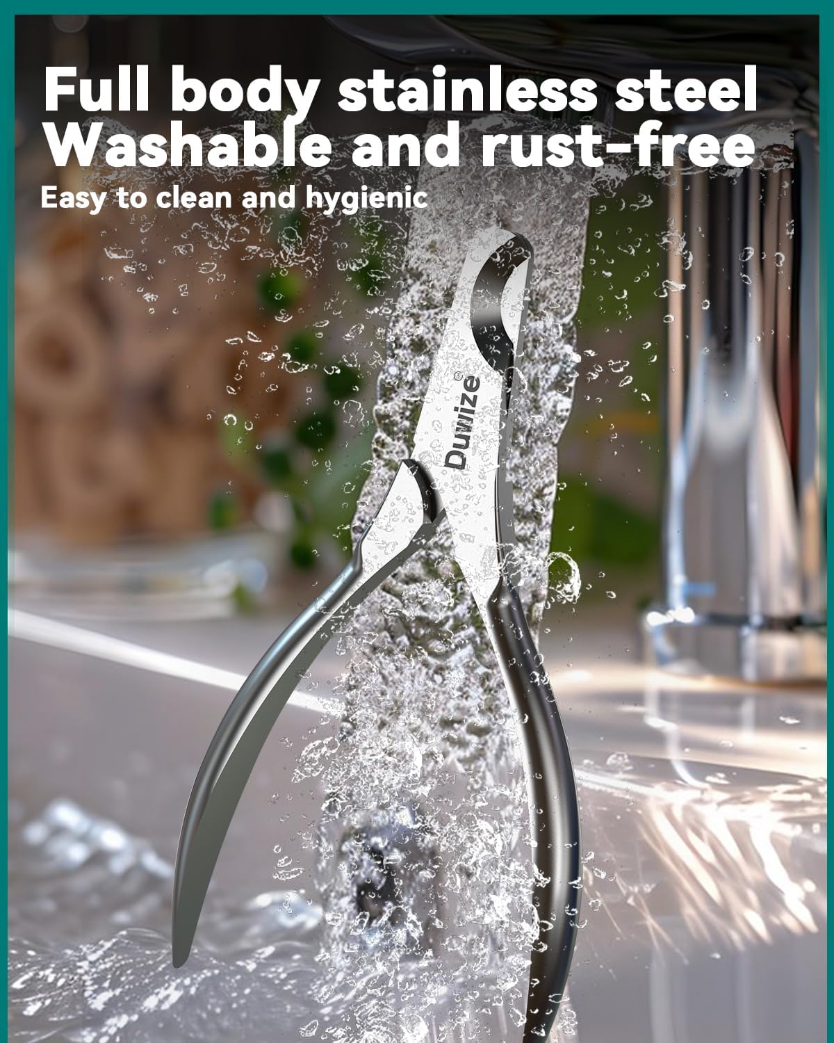 Dog Nail Clippers - All Steel Material, 1.22-Inch Large Opening, Built-in Spring, No Fur Pinch, for Medium to Large Dogs and Cats, Professional Pet Nail Trimmers, with Free Nail File