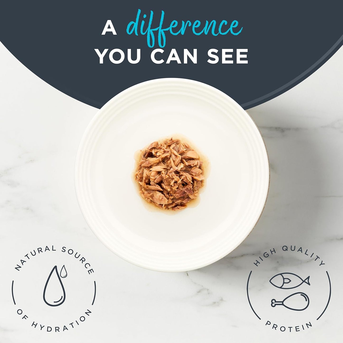 Reveal Natural Wet Cat Food, 24 Count, Grain Free, Limited Ingredient Canned Food for Cats, Ocean Fish in Gravy, 2.47 oz Cans