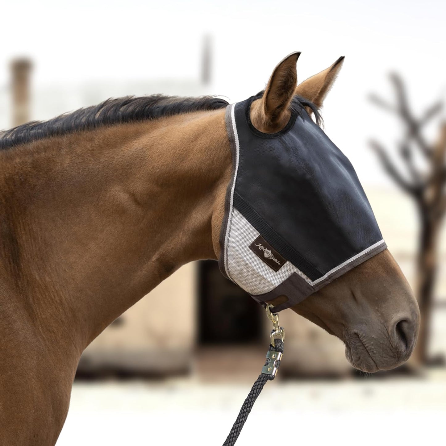 Kensington 90% UV Fly Mask CatchMask UViator - Without Ears & Forelock Freedom Web Trim Size: X.Large Color: 500 - Desert Sand
