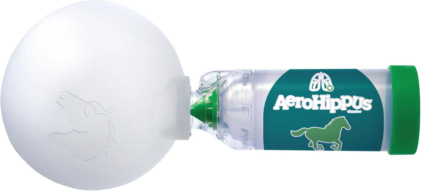 Equine Aerosol Chamber with Flow-Vu IFI Horse Inhaler for Respiratory Disease