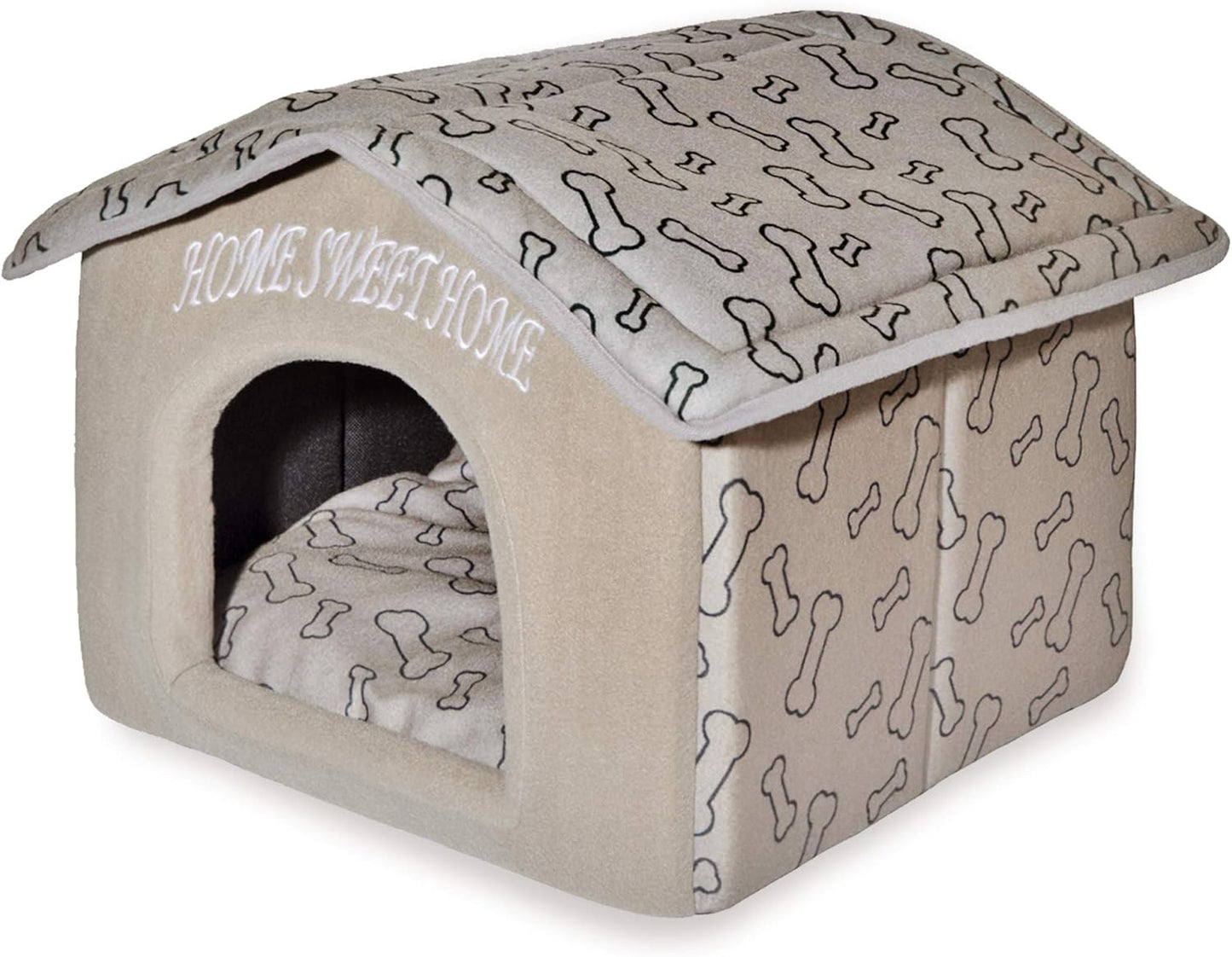 Best Pet Supplies Portable Indoor Pet House – Perfect for Cats & Small Dogs, Easy To Assemble – Brown
