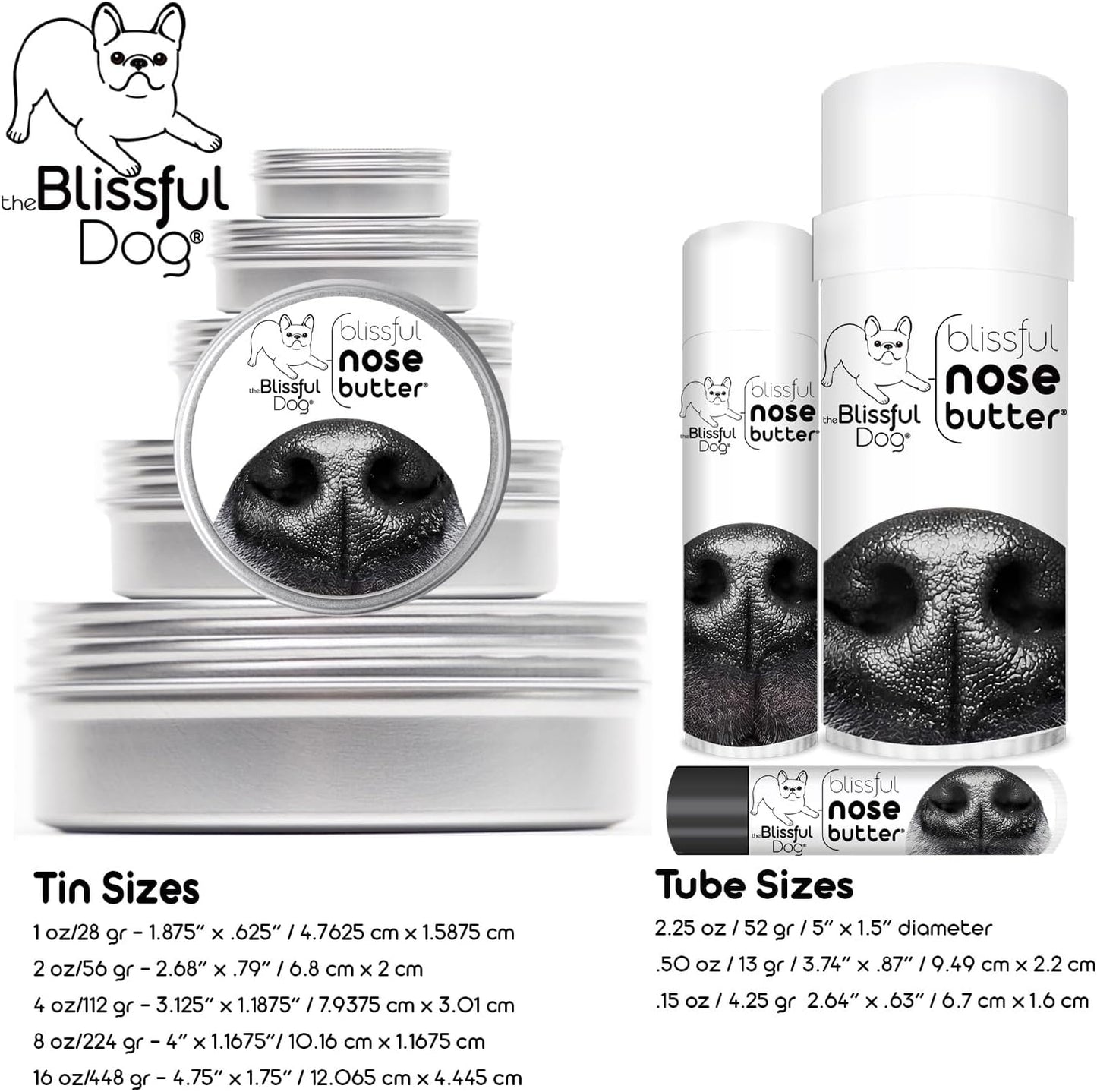 The Blissful Dog Bichon Frise Unscented Nose Butter, 16oz