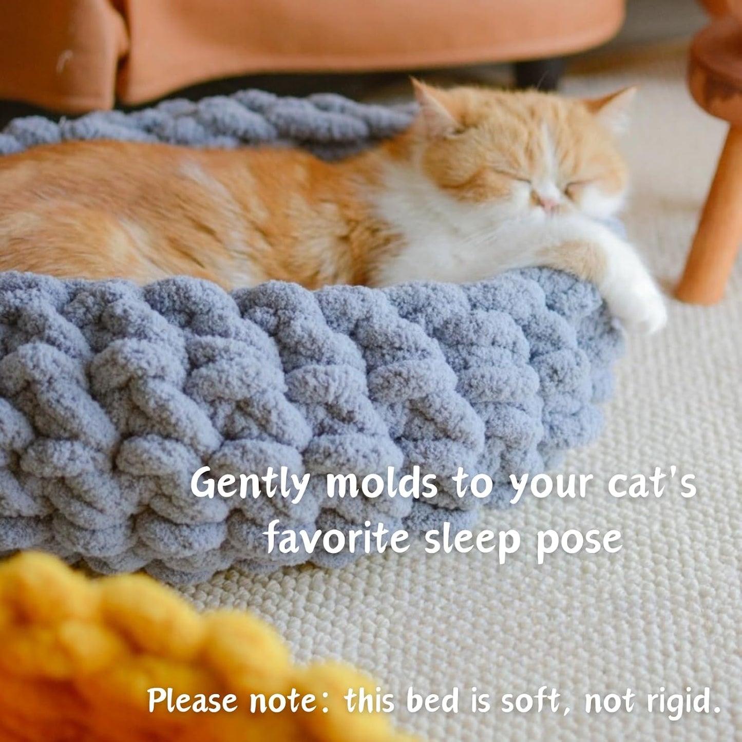 Cat Nest Bed – Premium Handwoven Washable Extra Soft Round Cave House for Indoor Kitten & Kitty, Small & Large (DGreen,Medium)