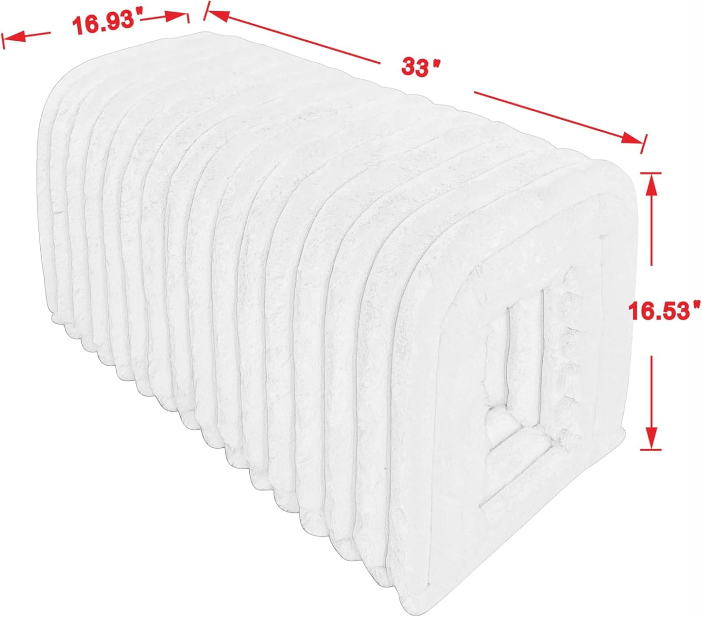 Storage Bench Pet Supplies Corduroy Bench Cat's nest to Hide for The Living Room, Entryway and Bedroom (Pink)