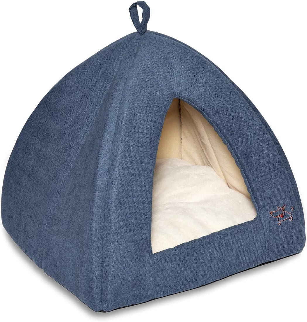 Pet Tent-Soft Bed for Dog and Cat by Best Pet Supplies - Navy, 19" x 19" x H:19"