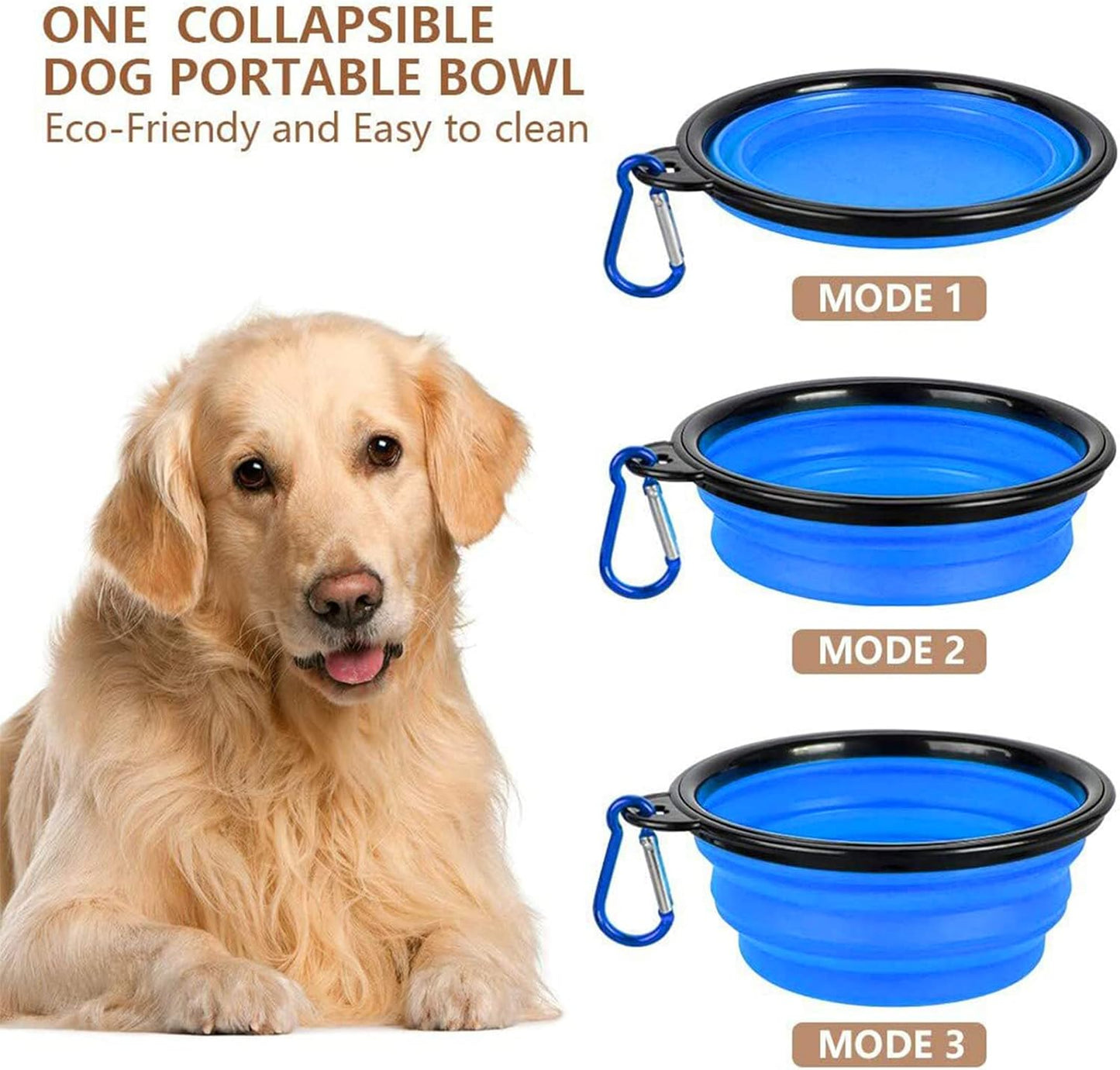 Dog Food Storage Container, 5-7 Lbs Airtight Pet Food Container, Cat food Container Dispenser with Portable Handle, Pouring Spout, Measuring Cup and a Collapsible bowl for Dogs Cats White/6Qt